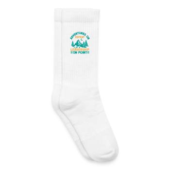 Girl Scout Leader Adventures On Leadership Scout - Kids Tennis Socks - white - Right
