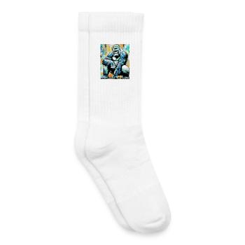 Gorilla - Kinder Tennissocken - Weiß - Rechts