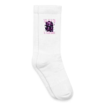 Pastel Goth Soft Goth Gaming Gamer - Chaussettes de tennis bio enfant - blanc - Droite