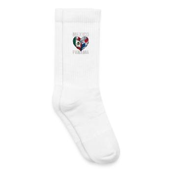 Herz Mexikos und Panamas - Kinder Tennissocken - Weiß - Rechts