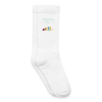 Programmeurs – Développeurs de programmation et informaticiens - Chaussettes de tennis bio enfant - blanc - Droite