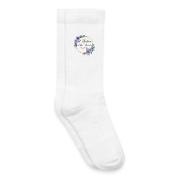 Couronne de la Mère Mariée - Chaussettes de tennis bio enfant - blanc - Droite