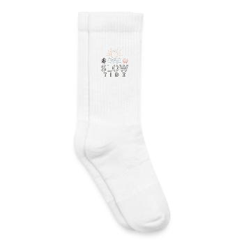Slow Tide – relaxed coastal time by the sea - Kids Tennis Socks - white - Right
