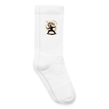 Tai Chi Zen Meditation – Chi Qigong Training - Kinder Tennissocken - Weiß - Rechts