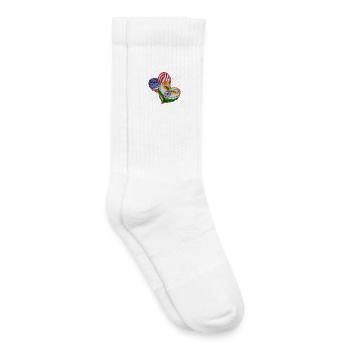Friendship between the U.S. and India - Kids Tennis Socks - white - Right