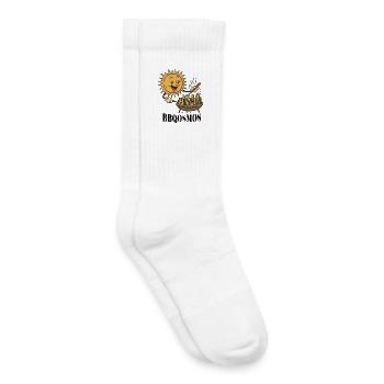 Sun, chef, griller and city - Kids Tennis Socks - white - Right