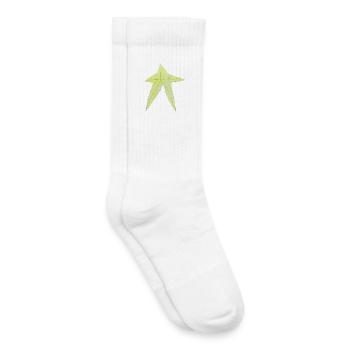 Gelber Stern Zeichnung - Kinder Tennissocken - Weiß - Rechts