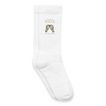 Boulderer Bouldering Art Of Focus - Kids Tennis Socks - white - Right