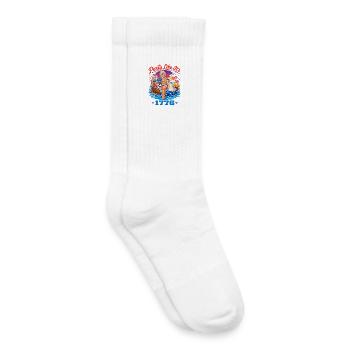 Célébrer comme en 1776 – Thomas Jefferson, 4 juillet - Chaussettes de tennis bio enfant - blanc - Droite