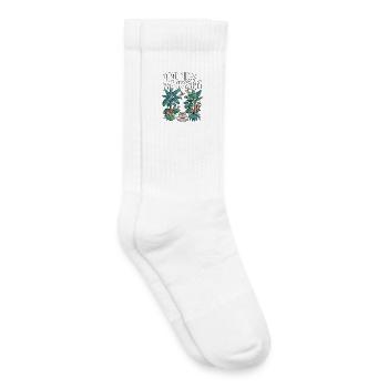 Tropical Backyard Tropical Garden - Kids Tennis Socks - white - Right
