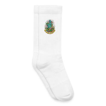 Je pars faire un peu la folie - Chaussettes de tennis bio enfant - blanc - Droite