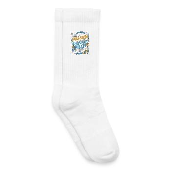 Private Pilot My Passion My Aviation Enthusiast - Kids Tennis Socks - white - Right
