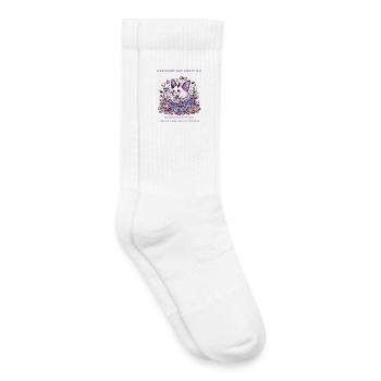 Toute nouvelle obsession abandonnée par mardi - Chaussettes de tennis bio enfant - blanc - Droite