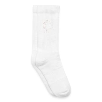Cercle d’Affirmation Positive Love Joie Happiness - Chaussettes de tennis bio enfant - blanc - Droite