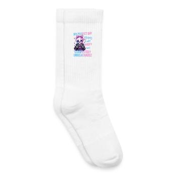 Pastel Goth Soft Goth Gaming Gamer - Chaussettes de tennis bio enfant - blanc - Droite