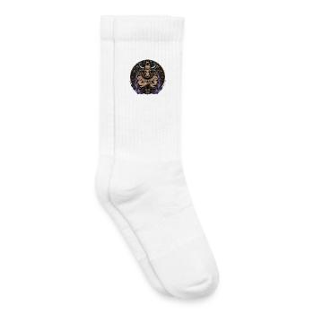 Mystic Taurus Zodiac Taurus Esoteric Symbol - Kids Tennis Socks - white - Right