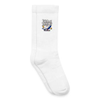 Lifelong Learner Educator Back to School Teacher C - Kids Tennis Socks - white - Right