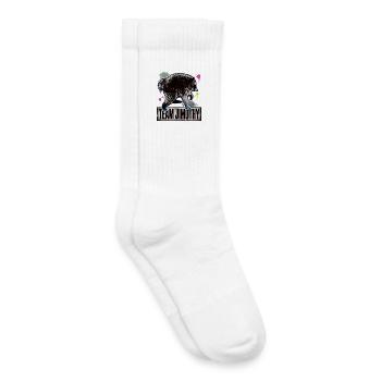 Jimothy Viraler Waschbär Lustiges Team Jimothy - Kinder Tennissocken - Weiß - Rechts