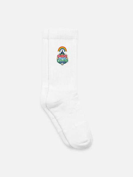 Gottes Kleiner Entdecker - Kinder Tennissocken - Weiß