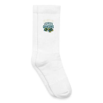 Futur Papa Humour Petits Caractères - Chaussettes de tennis bio enfant - blanc - Droite