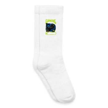 Gamer Gaming Cat Video Game - Kids Tennis Socks - white - Right