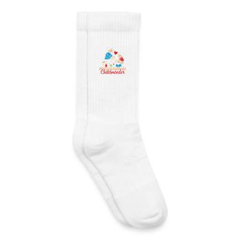 Tagesmutter Professional Childminder Nanny - Kinder Tennissocken - Weiß - Rechts