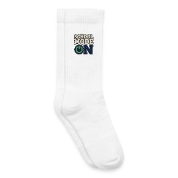 Zurück in die Schule – Schulmodus auf Einschalttaste - Kinder Tennissocken - Weiß - Rechts