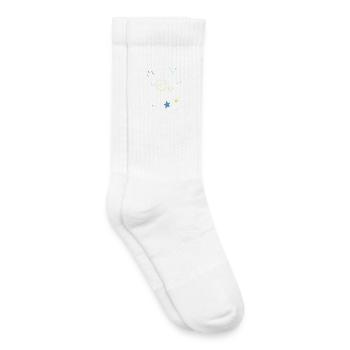 Skizzenplaneten und Sterne - Kinder Tennissocken - Weiß - Rechts