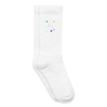Rockhand mit Sternen und Herz - Kinder Tennissocken - Weiß - Rechts