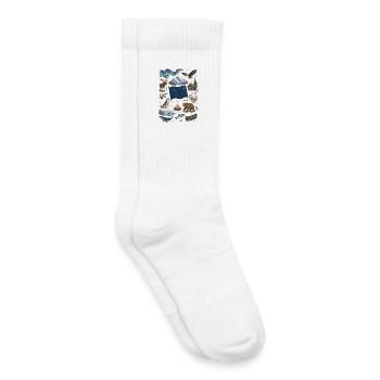 Alaska | Northern Lights, Wilderness & Adventure - Kids Tennis Socks - white - Right