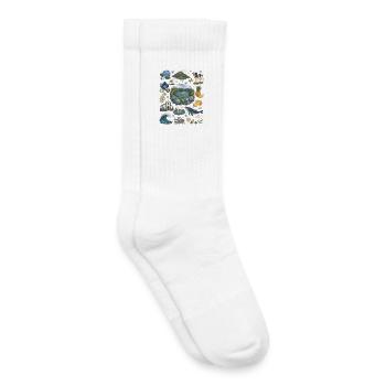 Azores | Volcanic Islands, Whales & Nature - Kids Tennis Socks - white - Right