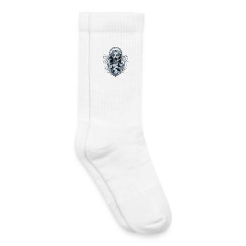  Nordische Geisterfrau mit Raben Düsterer Okkult - Kinder Tennissocken - Weiß - Rechts