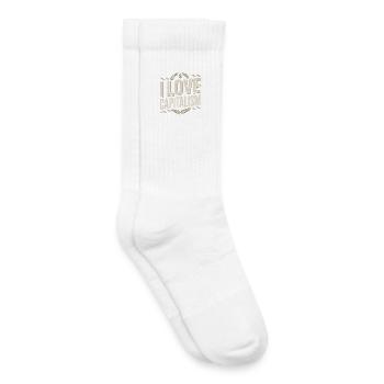 I Love Capitalism Unternehmer Aktien Kapitalismus - Kinder Tennissocken - Weiß - Rechts