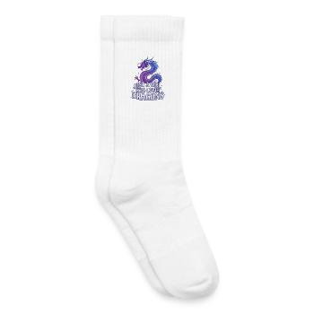 Drachenliebe: Girl liebt Drachen - Kinder Tennissocken - Weiß - Rechts