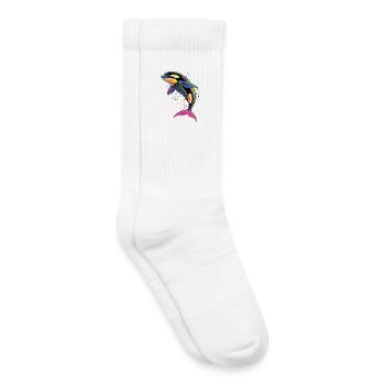 Orca Killer Whale Killer Whale Marine Animals Orcas - Kids Tennis Socks - white - Right