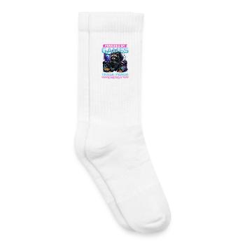 Gamer Gaming Cat Video Game - Kids Tennis Socks - white - Right