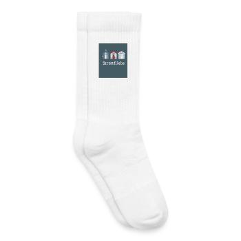 Strandliebe – Küstenposter Minimalistisch - Kinder Tennissocken - Weiß - Rechts