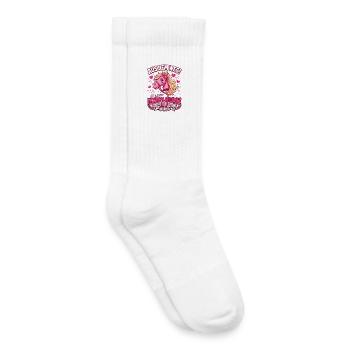 Aus dem Weg Ich bin ein Hobby Horse - Kinder Tennissocken - Weiß - Rechts