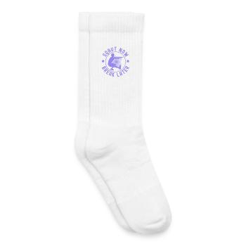 Fitness Fanatics Squat Now Break Later - Kinder Tennissocken - Weiß - Rechts