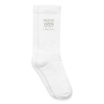 Wanted: Funny pictures of the founding fathers for the 4th of July - Kids Tennis Socks - white - Right