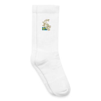 Sweden Fishing - Kids Tennis Socks - white - Right
