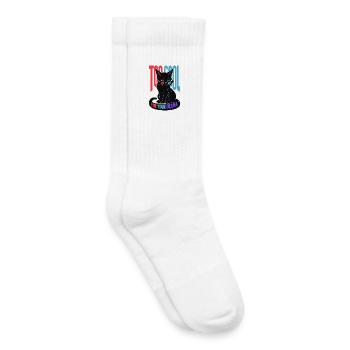 Too Cool For Your Drama – Coole Katze - Kids Tennis Socks - white - Right