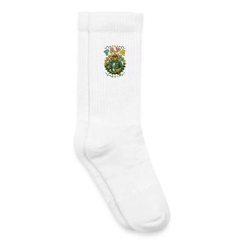 Future Dad 2026 Retro DIY Bear - Kids Tennis Socks - white - Right