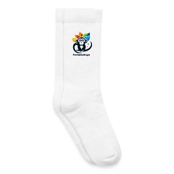 Color Monkey - Kids Tennis Socks - white - Right