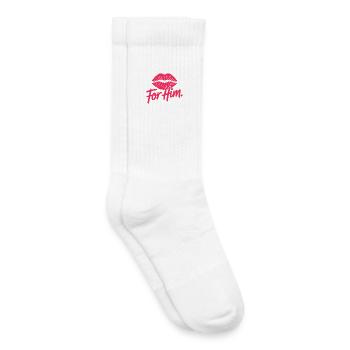 Too Pretty For Him Best Friend BFF Ex Breakup - Kids Tennis Socks - white - Right