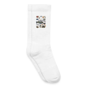 Portland, Oregon Coffee, Nature & Roses - Kids Tennis Socks - white - Right