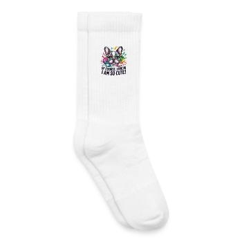 Of Course I Know I Am So Cute Lustige - Kids Tennis Socks - white - Right