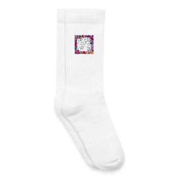 My crochet shirt saying - Kids Tennis Socks - white - Right