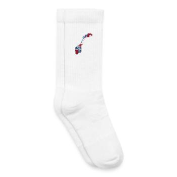 Norway Map Flag Scandinavia Travel - Kids Tennis Socks - white - Right