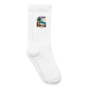 Hawaii Surf & Sunshine Vintage Tee - Kids Tennis Socks - white - Right